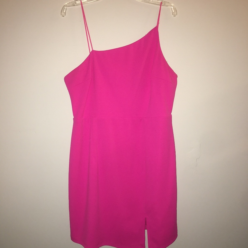 Hot pink party dress